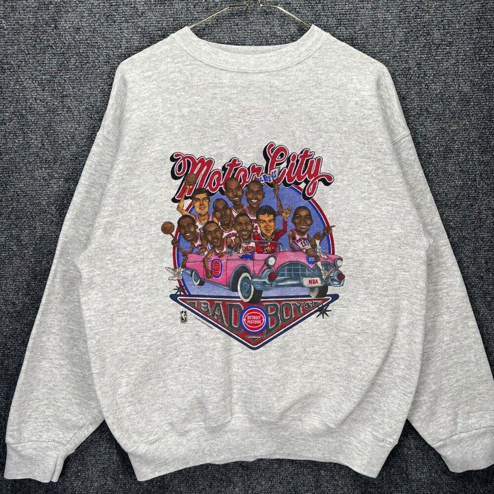 Detroit Pistons 80S Motor City Bad Boys Sweatshirt